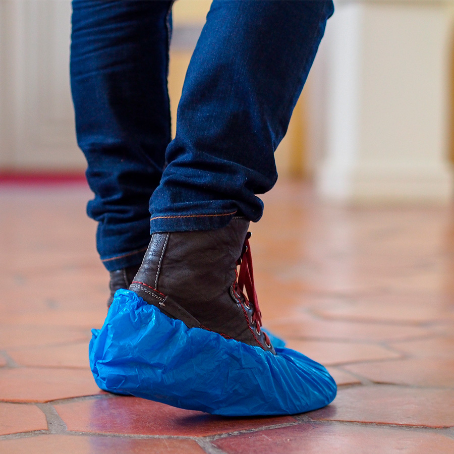 Set de 100 Cubre-Calzado de tela TNT -[R20]d