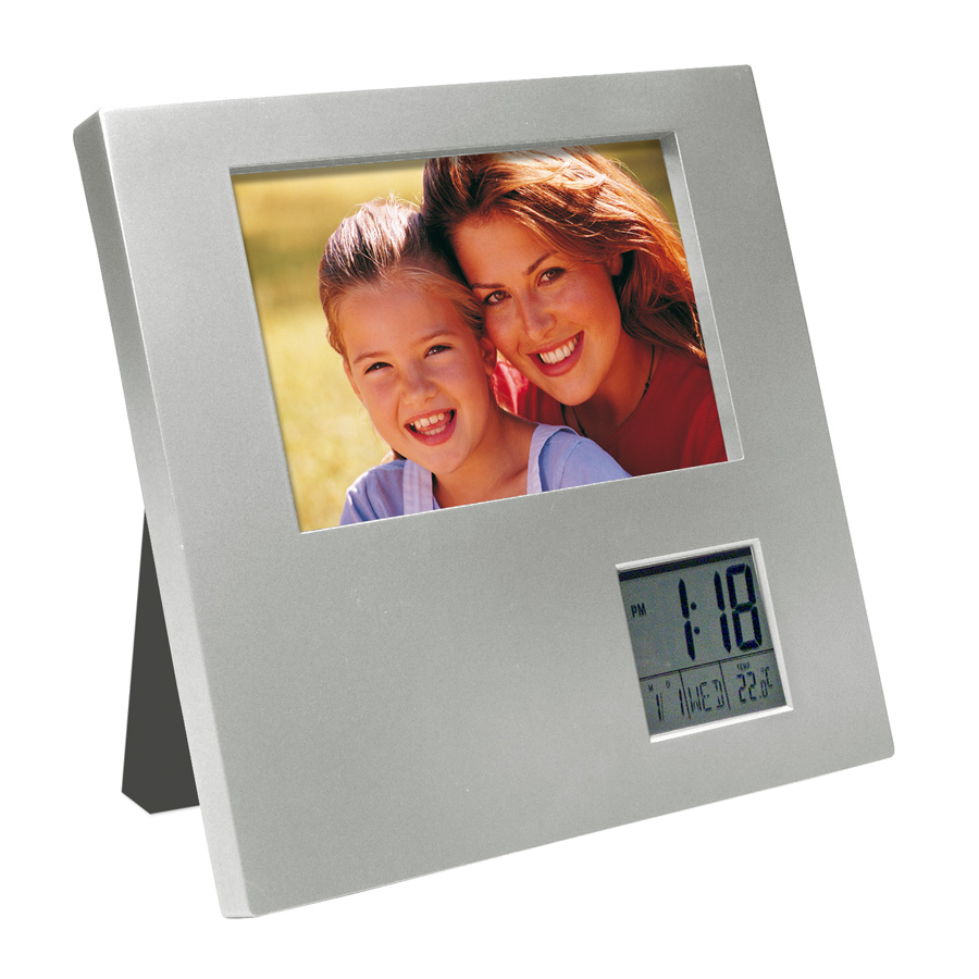 Porta-Retrato con Reloj Digital -[T2]d