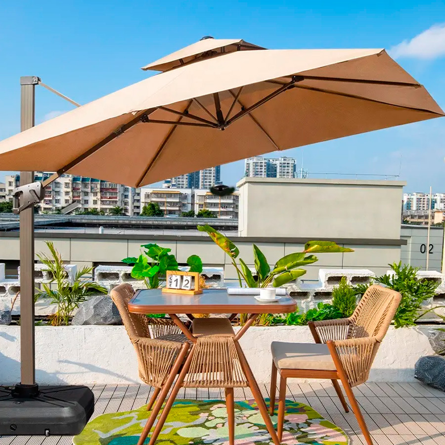 Quitasol WINDPROOF - UV - LED de 3x3M -[P19]d