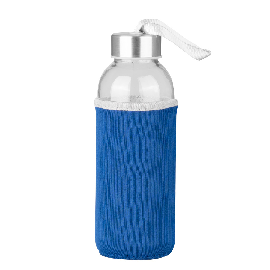 Botella de Vidrio Silica con funda de Neopreno 440cc -[M50]d