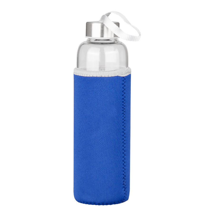 Botella de Vidrio Borosilicato con Funda de Neopreno 580cc -[M51]d