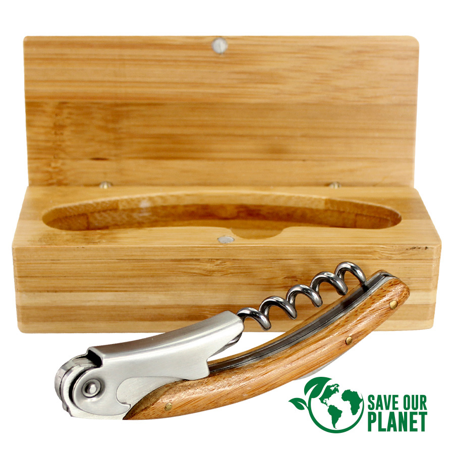 MULTIHERRAMIENTA VINO DE BAMBOO -[B70]d
