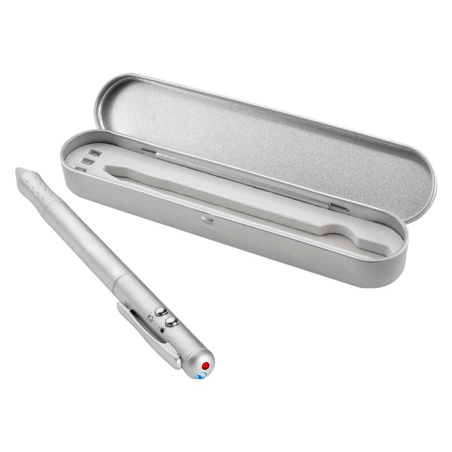 BOLÍGRAFO METÁLICO 4 EN 1 -[L7]d