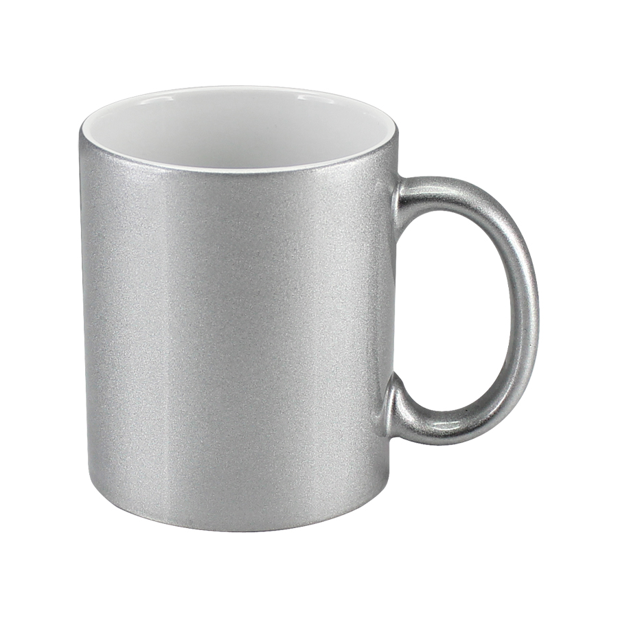 TAZÓN CERÁMICO PLATEADO 340CC SUBLIMACIÓN -[Y5]d