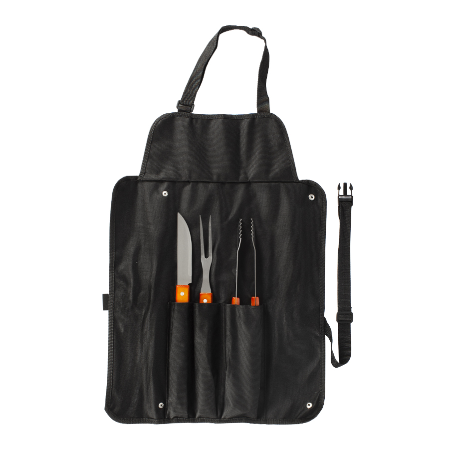 DELANTAL DE BBQ CON 3 HERRAMIENTAS -[H11]d
