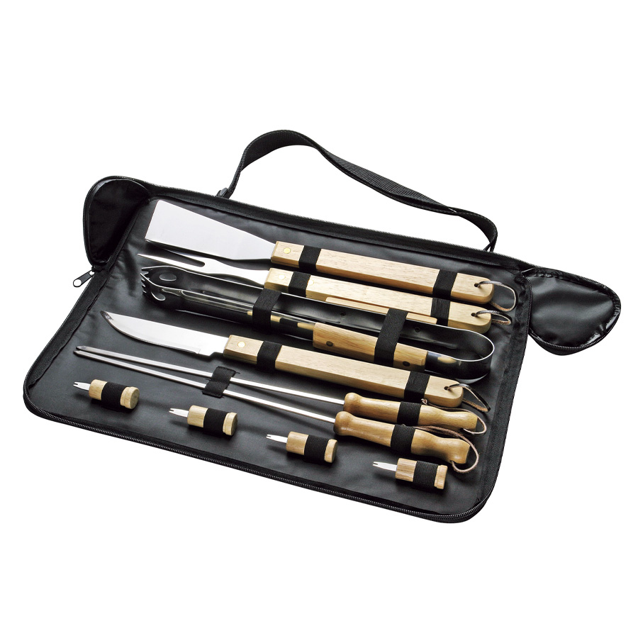 SET DE BBQ CON 10 HERRAMIENTAS -[H17]d