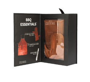 [H72-49] SET ASADOR DE CUERO DE BÚFALO -[H72]d