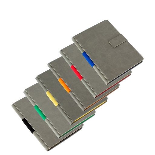 [N33] CUADERNO GRIS CIERRE IMANTADO -[N33]d