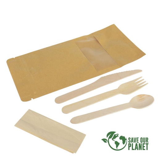 [E127-11] SET DE CUBIERTOS SUSTENTABLE BOLSA ZIP -[E127]d