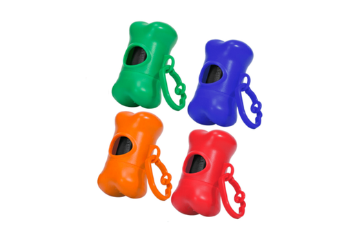 [P50] SET HUESO CON 15 BOLSITAS PARA RESIDUOS DE MASCOTAS -[P50]d