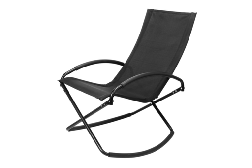 [S63-08] SILLA MECEDORA NEGRA CON APOYA-BRAZOS -[S63]d