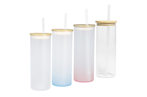 [X1] BOTELLA VIDRIO BOROSILICATO SUBLIMACIÓN, TAPA BAMBOO 500CC -[X1]d