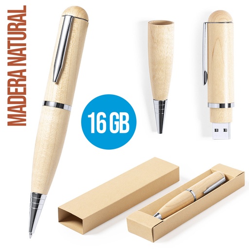 [1235] Bolígrafo USB Kornon 16GB