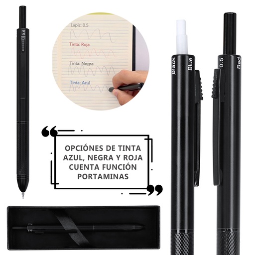 [21351] Bolígrafo Multicolor Portaminas Tidio