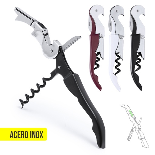 [6094] Sacacorchos Abridor Kiblack